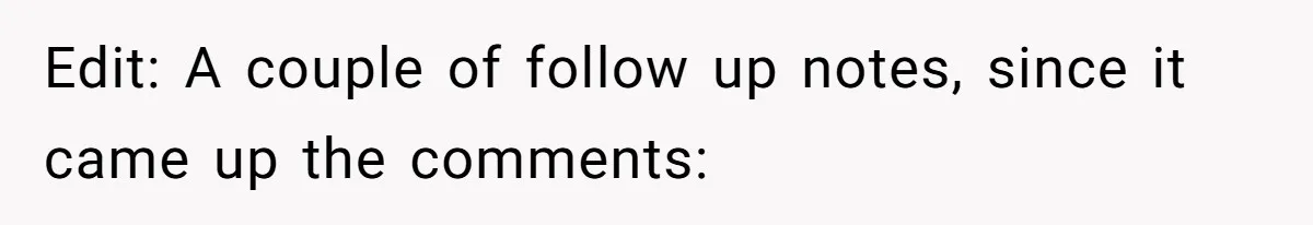 Edit: A couple of follow up notes, since it came up the comments: