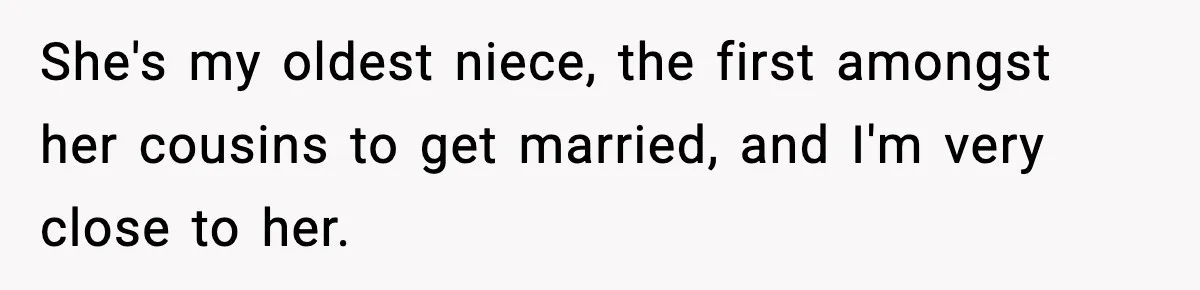 She Prepped a Week of Meals, He Ordered Takeout and Called It Parenting She's my oldest niece, the first amongst her cousins to get married, and I'm very close to her.
