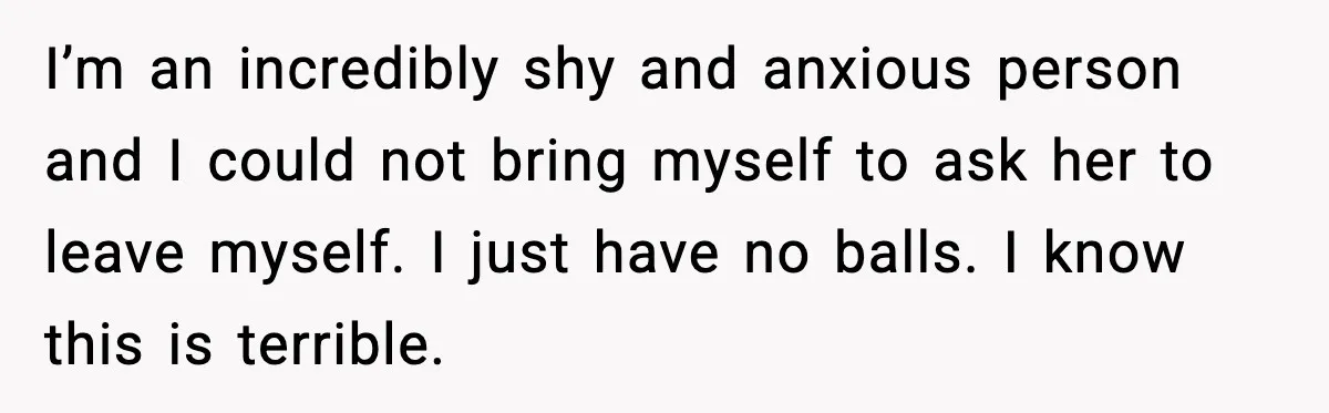 MIL Storms Delivery Room Repeatedly And New Mom Calls Birth Traumatic I’m an incredibly shy and anxious person and I could not bring myself to ask her to leave myself. I just have no balls. I know this is terrible.