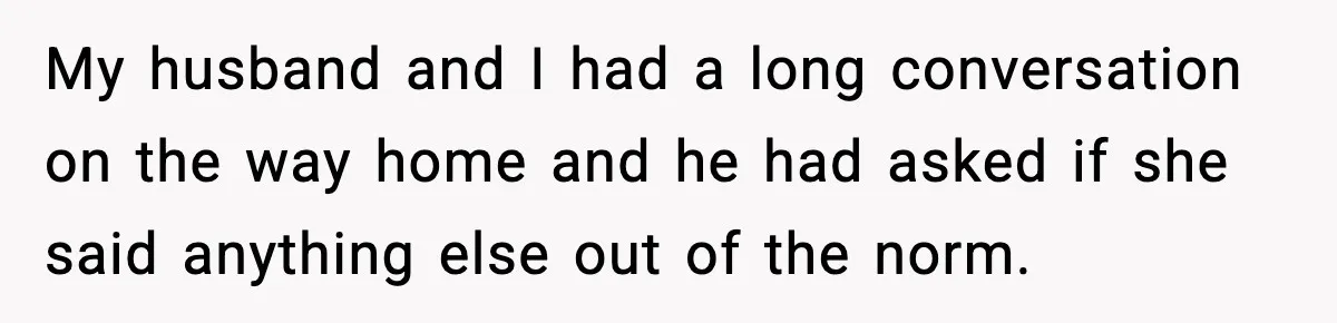 Mom Laughs After Pregnant Guest Eats Baby’s Snack And Triggers Allergy My husband and I had a long conversation on the way home and he had asked if she said anything else out of the norm.
