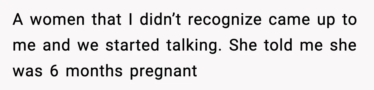 Mom Laughs After Pregnant Guest Eats Baby’s Snack And Triggers Allergy A women that I didn’t recognize came up to me and we started talking. She told me she was 6 months pregnant