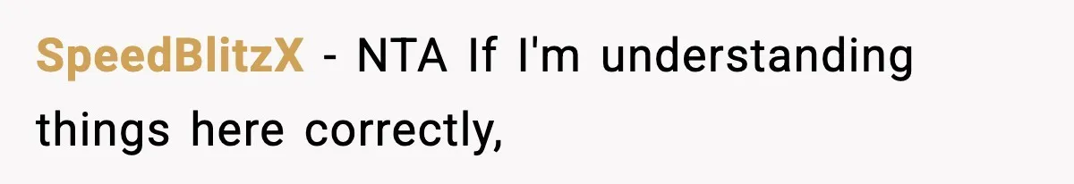 SpeedBlitzX − NTA If I'm understanding things here correctly,