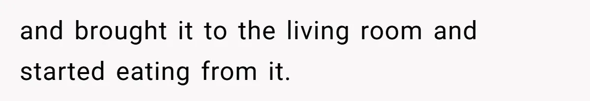 Husband Skips Wife For Family Party After They Blames Her Miscarriage, So She Refuses To Save Him Cake and brought it to the living room and started eating from it.