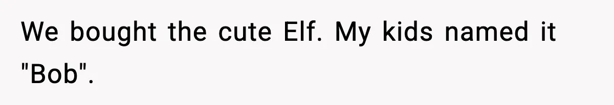 Husband Ruins Stepson’s Birthday Cake With Elf Prank, Then Blamed Wife For Throwing Elf Away We bought the cute Elf. My kids named it "Bob".