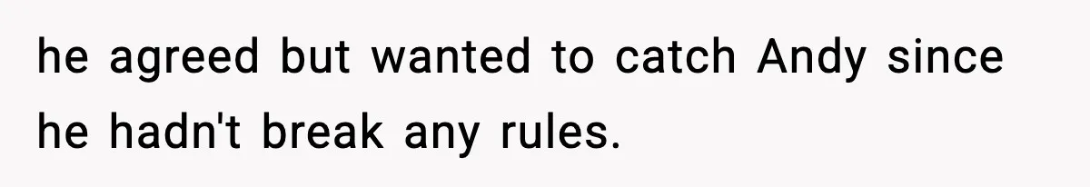 Husband Ruins Stepson’s Birthday Cake With Elf Prank, Then Blamed Wife For Throwing Elf Away he agreed but wanted to catch Andy since he hadn't break any rules.
