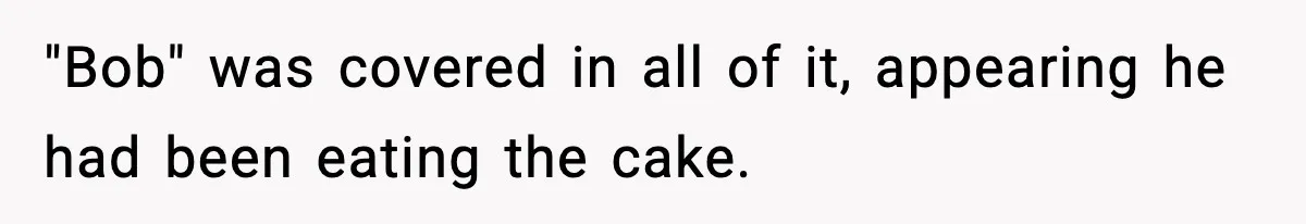 Husband Ruins Stepson’s Birthday Cake With Elf Prank, Then Blamed Wife For Throwing Elf Away "Bob" was covered in all of it, appearing he had been eating the cake.