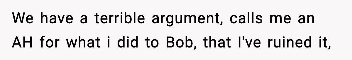 Husband Ruins Stepson’s Birthday Cake With Elf Prank, Then Blamed Wife For Throwing Elf Away We have a terrible argument, calls me an AH for what i did to Bob, that I've ruined it,