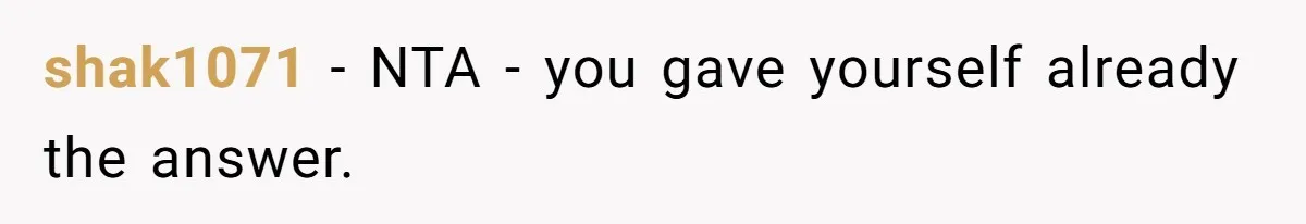 shak1071 − NTA - you gave yourself already the answer.