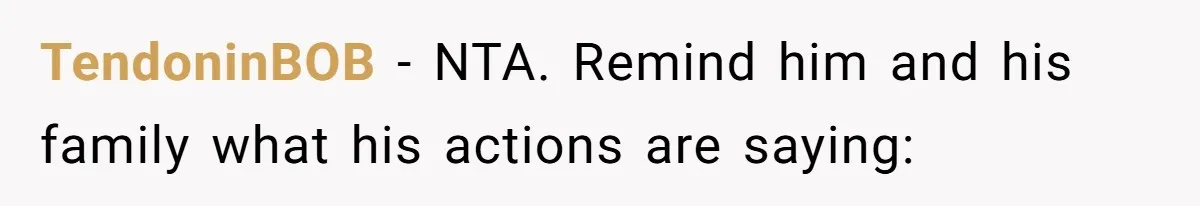 Husband Timed His Allergic Reactions With Wife's Day Off, She Stopped Responding TendoninBOB − NTA. Remind him and his family what his actions are saying: