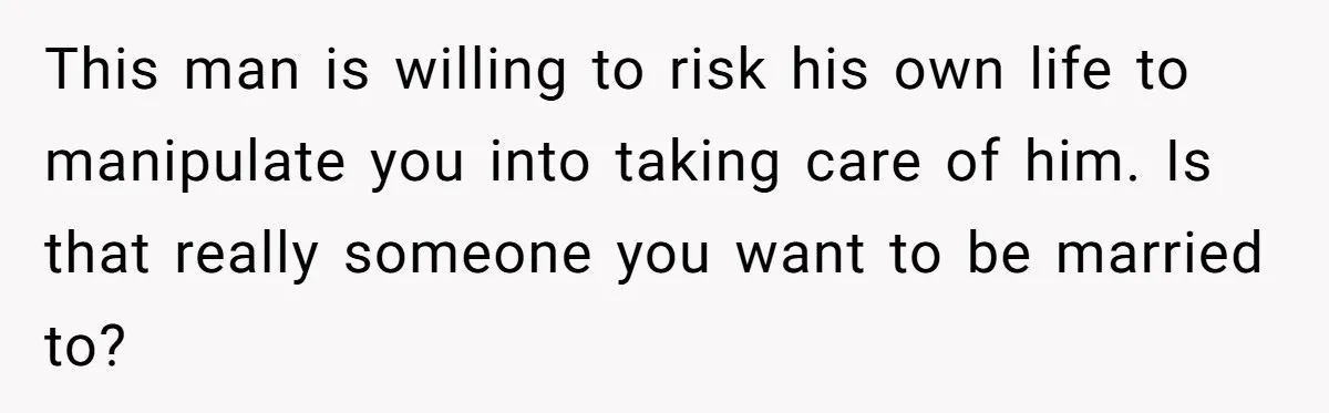 Husband Timed His Allergic Reactions With Wife's Day Off, She Stopped Responding This man is willing to risk his own life to manipulate you into taking care of him. Is that really someone you want to be married to?