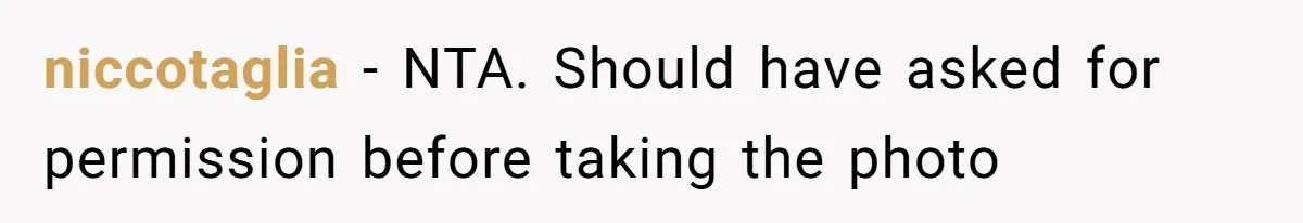 niccotaglia − NTA. Should have asked for permission before taking the photo