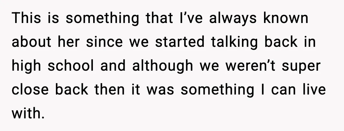 This is something that I’ve always known about her since we started talking back in high school and although we weren’t super close back then it was something I can...