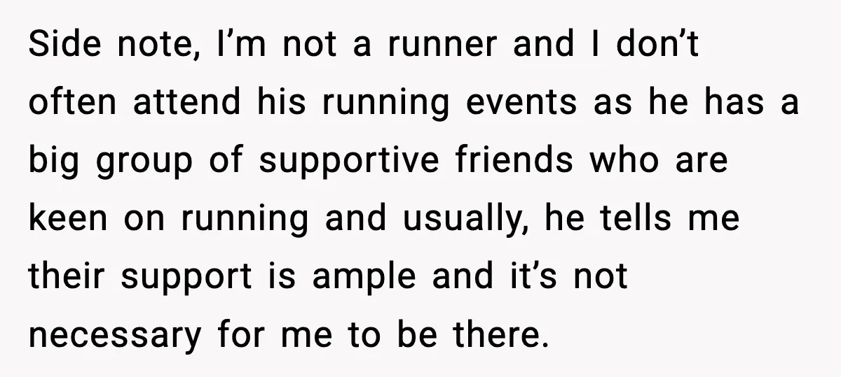 Side note, I’m not a runner and I don’t often attend his running events as he has a big group of supportive friends who are keen on running and usually,...