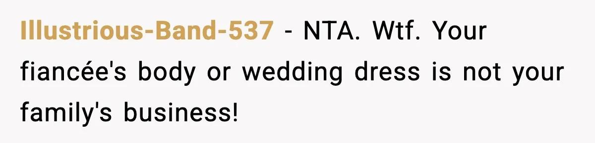 Sister Tells Bride To Cover Burn Scar, Groom Uninvites Her From The Wedding Illustrious-Band-537 − NTA. Wtf. Your fiancée's body or wedding dress is not your family's business!