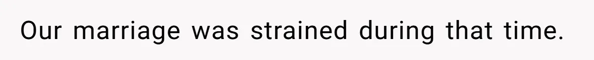 Wife Wants To Quit Her Job, Husband Says Fine But She Must Cover All The Chores Our marriage was strained during that time.