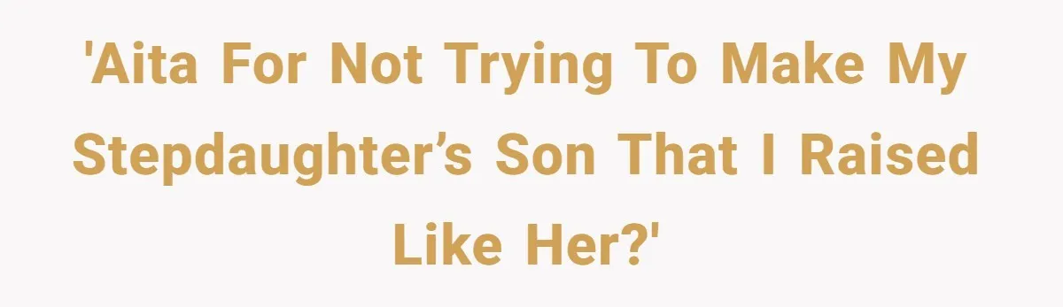 'AITA for not trying to make my stepdaughter’s son that I raised like her?'