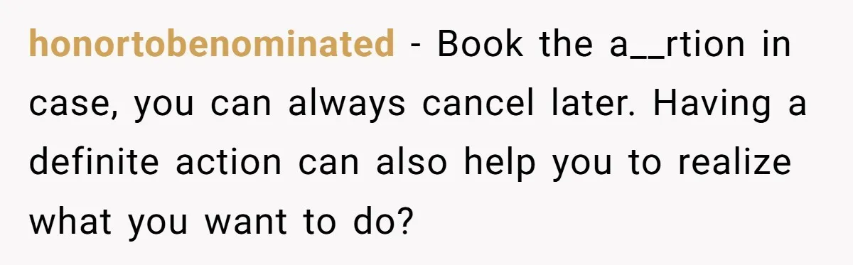 honortobenominated − Book the a__rtion in case, you can always cancel later. Having a definite action can also help you to realize what you want to do?