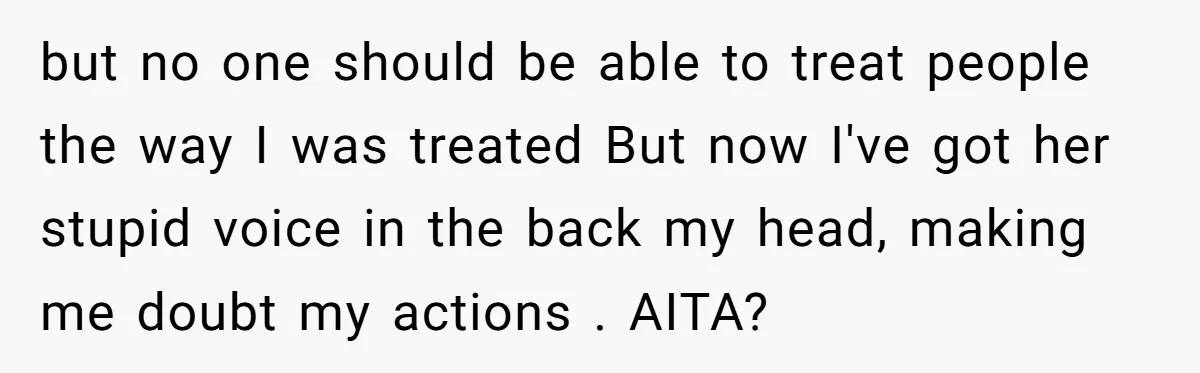 She Reported the Groundskeeper Who Cornered Her in the Woods. Now Her Cousin Says She “Ruined His Christmas” but no one should be able to treat people the way I was treated But now I've got her stupid voice in the back my head, making me doubt my...