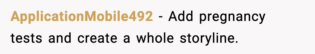 ApplicationMobile492 - Add pregnancy tests and create a whole storyline.