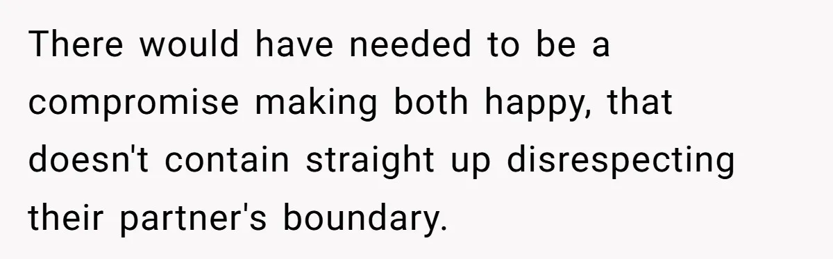 “He Lifted Me Anyway.” A Bride’s Wedding-Day Boundary Sparked a Heated Debate There would have needed to be a compromise making both happy, that doesn't contain straight up disrespecting their partner's boundary.
