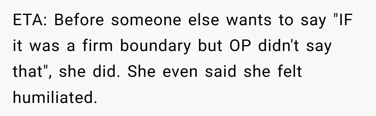 “He Lifted Me Anyway.” A Bride’s Wedding-Day Boundary Sparked a Heated Debate ETA: Before someone else wants to say "IF it was a firm boundary but OP didn't say that", she did. She even said she felt humiliated.