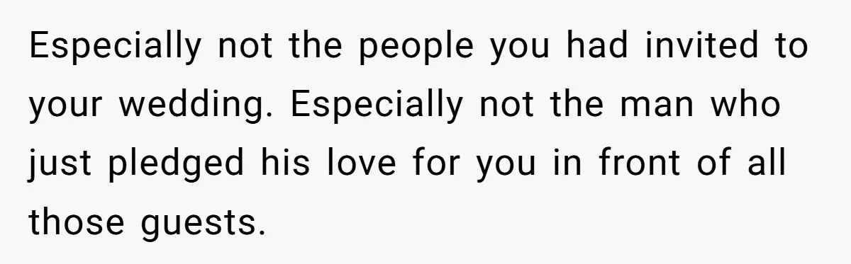 “He Lifted Me Anyway.” A Bride’s Wedding-Day Boundary Sparked a Heated Debate Especially not the people you had invited to your wedding. Especially not the man who just pledged his love for you in front of all those guests.
