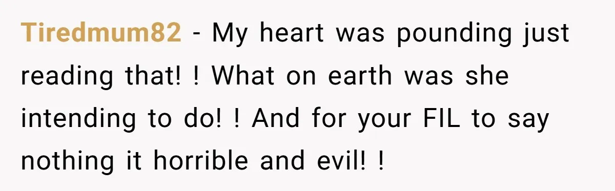 Finding Peace After a Terrifying Custody Scare With a Deeply Unwell Grandparent Tiredmum82 − My heart was pounding just reading that! ! What on earth was she intending to do! ! And for your FIL to say nothing it horrible and evil!...