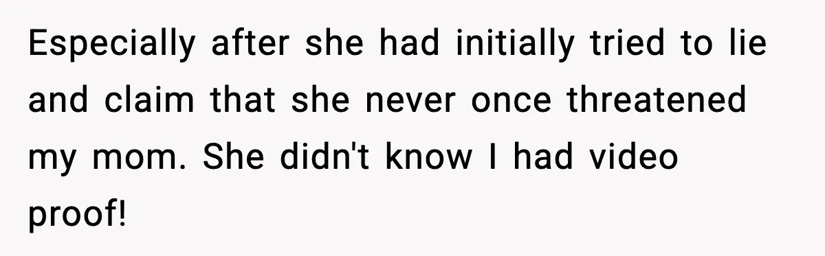 Loud Party Neighbor Threatens Violence, Judge Sees Video, And Everything Changes Especially after she had initially tried to lie and claim that she never once threatened my mom. She didn't know I had video proof!