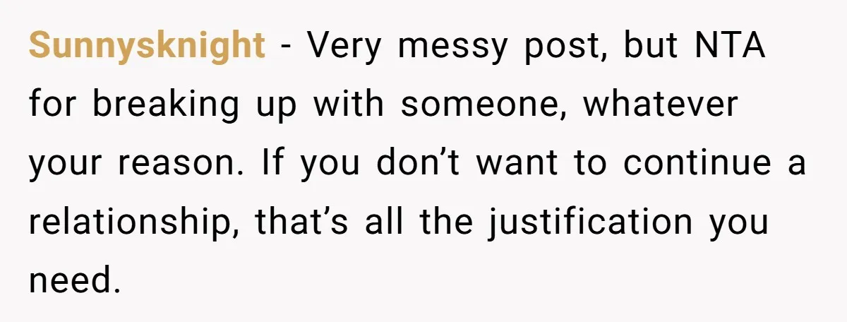He Dumped His Girlfriend After She Took the Side of His Best Friend’s Alleged Attacker Sunnysknight − Very messy post, but NTA for breaking up with someone, whatever your reason. If you don’t want to continue a relationship, that’s all the justification you need.