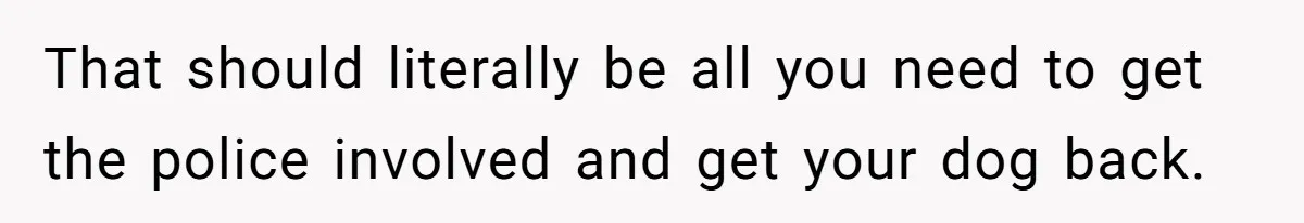 Mom-in-Law Leaves the House But Decides to "Pack" the Family Dog That should literally be all you need to get the police involved and get your dog back.