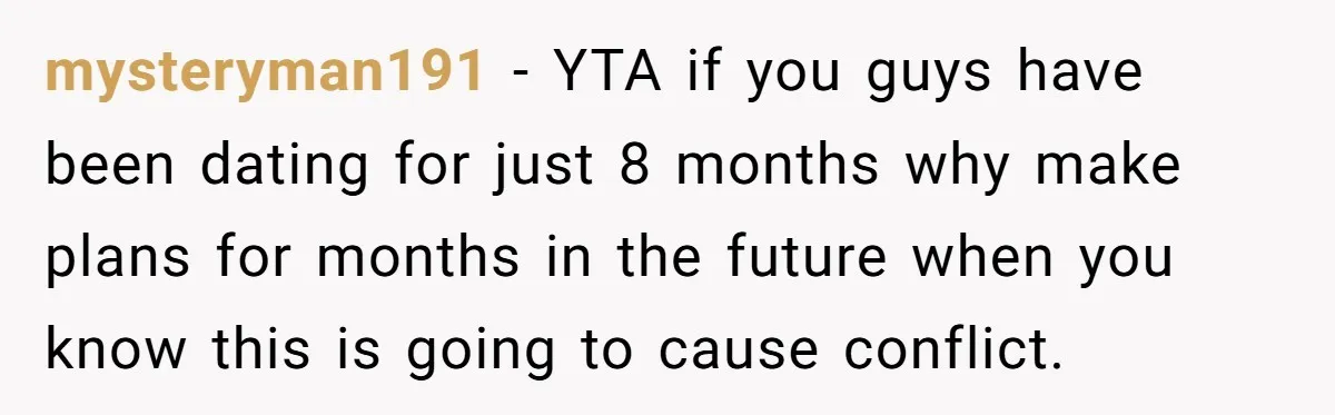 When Your Plus-One Is a Star, Does the Bride Get Eclipsed? mysteryman191 − YTA if you guys have been dating for just 8 months why make plans for months in the future when you know this is going to cause conflict.