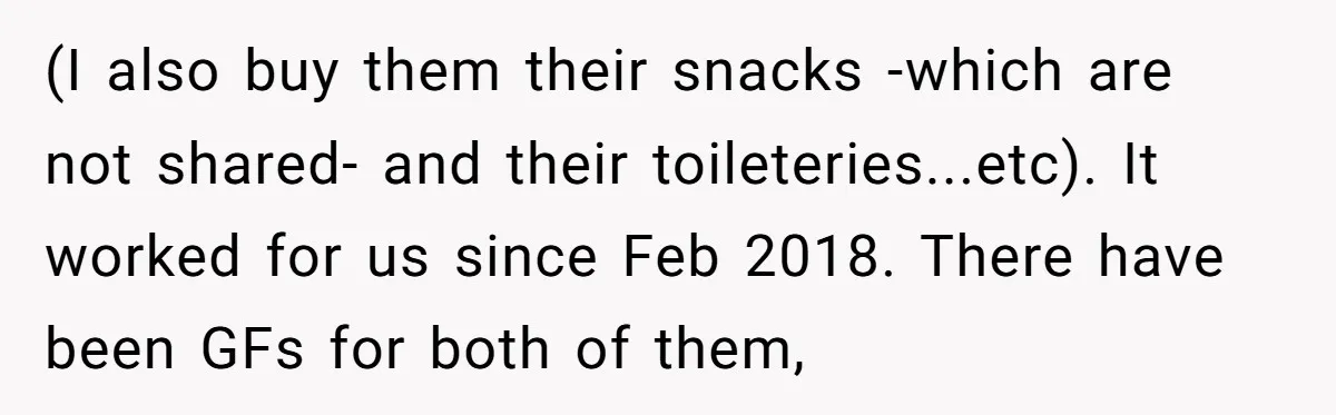 When Your Boyfriend’s Roommate Does All the Work But Gets None of the Thanks (I also buy them their snacks -which are not shared- and their toileteries...etc). It worked for us since Feb 2018. There have been GFs for both of them,