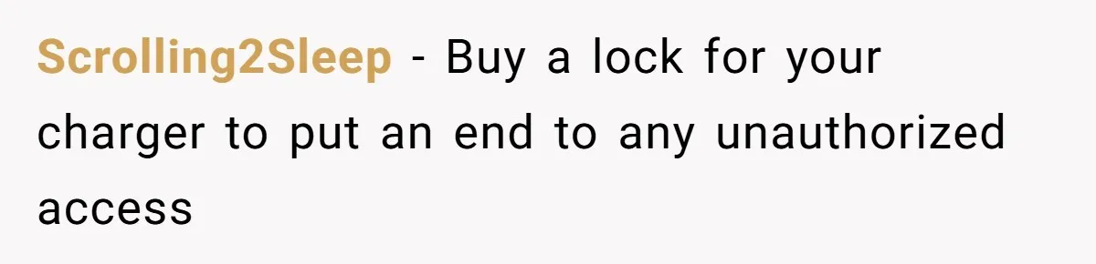 Scrolling2Sleep − Buy a lock for your charger to put an end to any unauthorized access