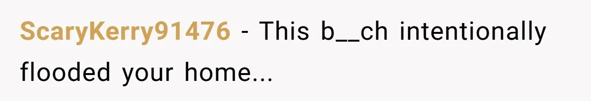 How a "Relaxing Bath" Turned Into a Waterlogged Disaster for This Heartbroken Couple ScaryKerry91476 − This b__ch intentionally flooded your home...