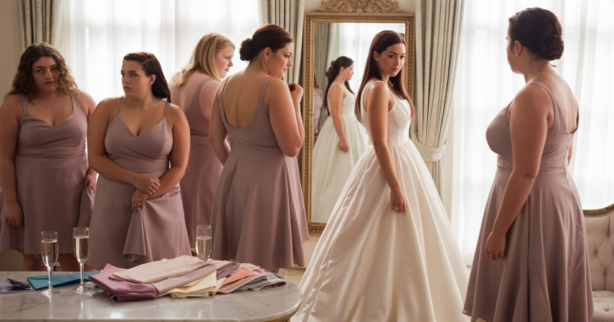 Maid Of Honor Refuses To Tell Bride Her Dress Pick Makes Plus-Size Bridesmaids Feel “Fat And Gross”