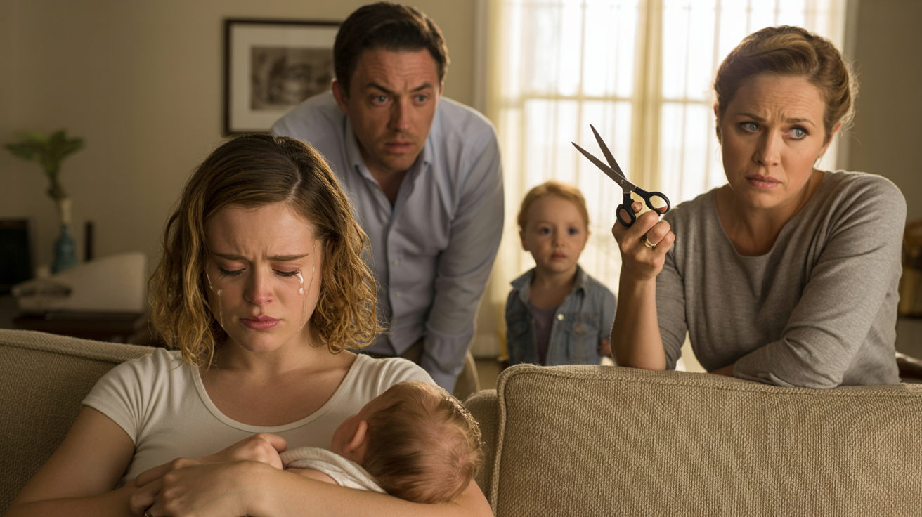 MIL Cuts Daughter-In-Law’s Thigh-Length Hair While She’s Breastfeeding