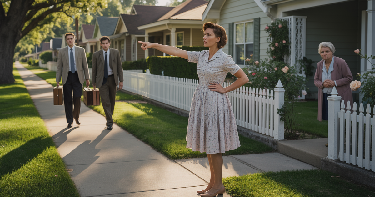 Homeowner Declares Entire Street “Under Her Protection” After Salesmen Ignore Elderly Neighbor’s No Twice