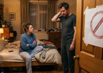 “Unless You Want to See Me…” Wife Gets Creative After Constant Bedroom Interruptions