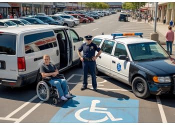 Cop Parks in Handicap Spot, Then Gets a Brutal Reality Check Hours Later