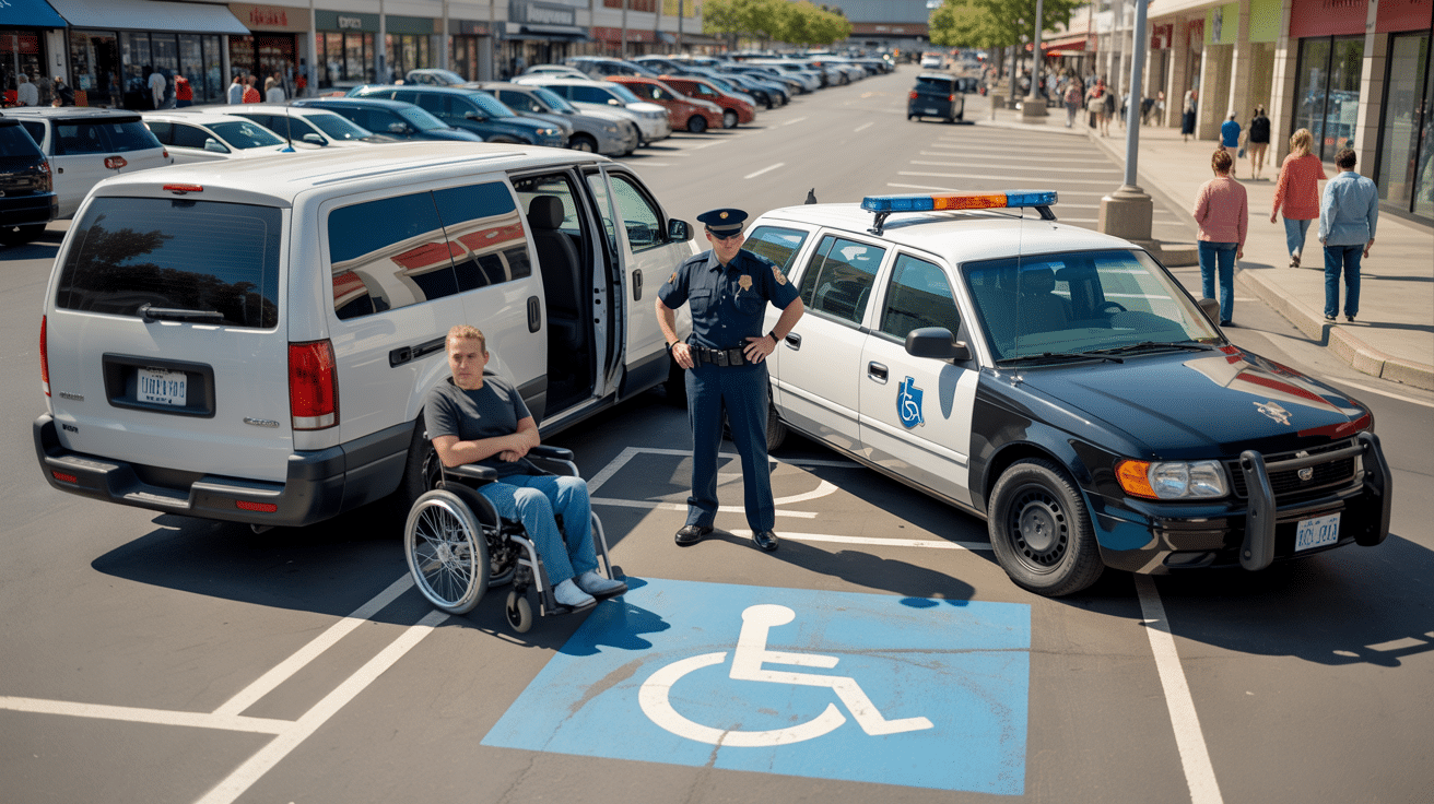 Cop Parks in Handicap Spot, Then Gets a Brutal Reality Check Hours Later