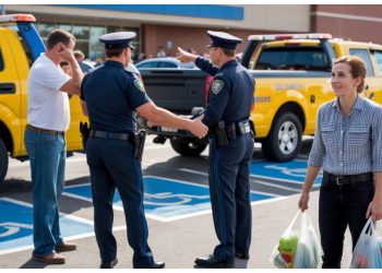 Shopper Reports Illegal Handicap Parking, Drivers Return to Tow Trucks and Fines