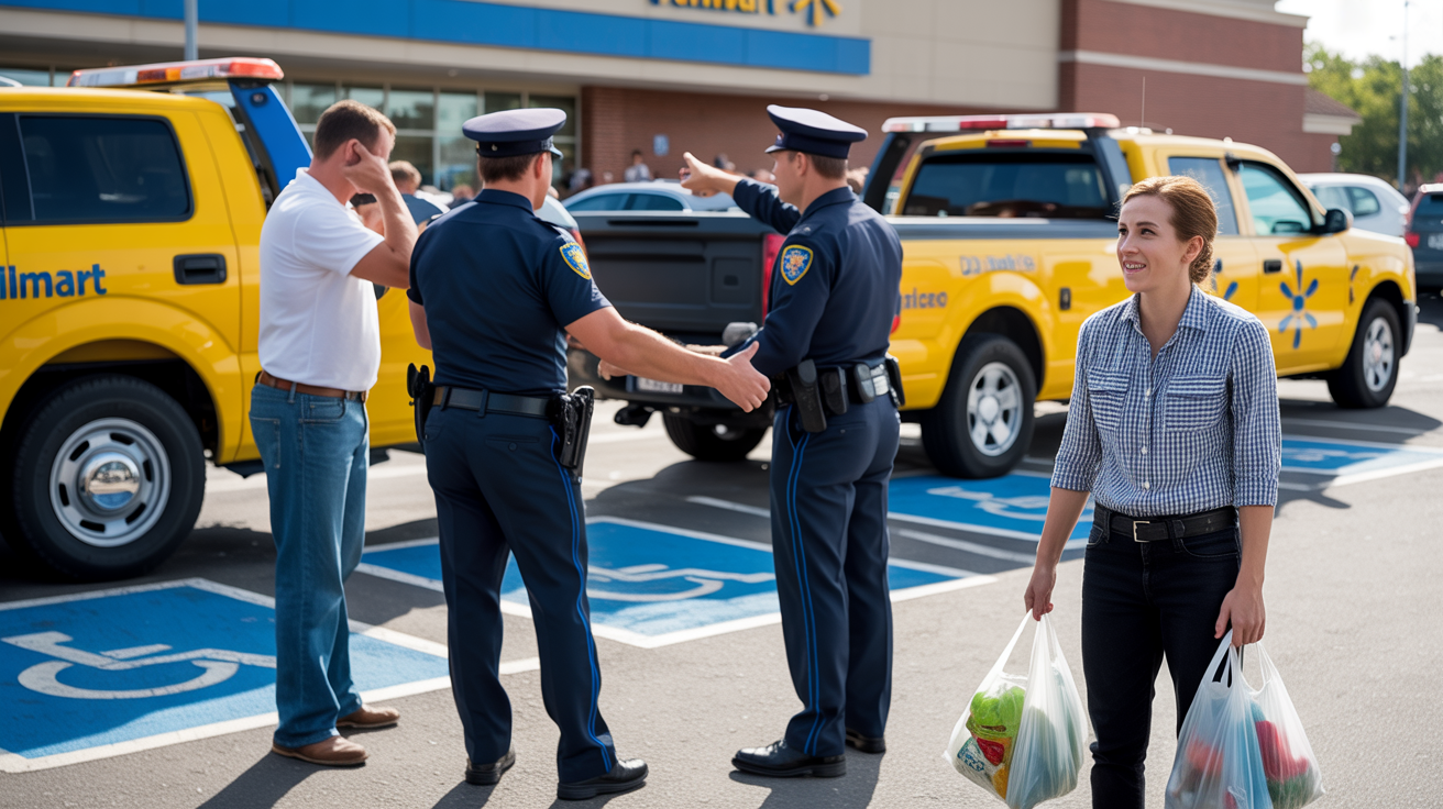 Shopper Reports Illegal Handicap Parking, Drivers Return to Tow Trucks and Fines