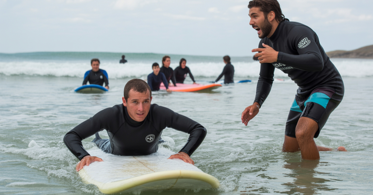 Guy Signs Up For Surf Lessons, Admits He Can’t Swim, Then Leaves A Furious Review