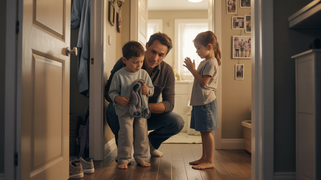 Dad Gives Embarrassed Boy His Daughter’s Pants, Wife Calls It a Huge Mistake