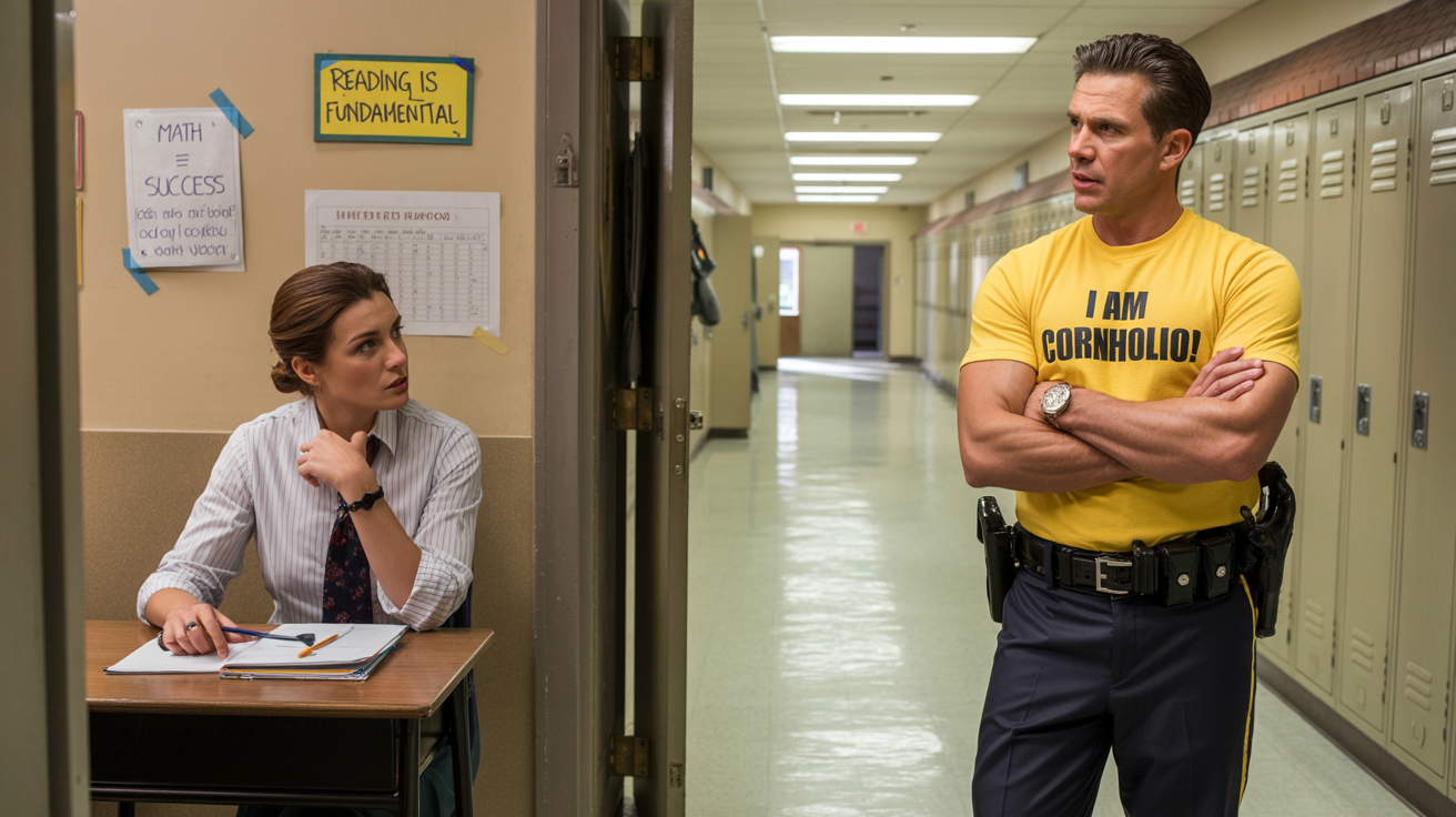 Middle School Bans Beavis Shirt, Cop Stepdad Wears It To School Meeting