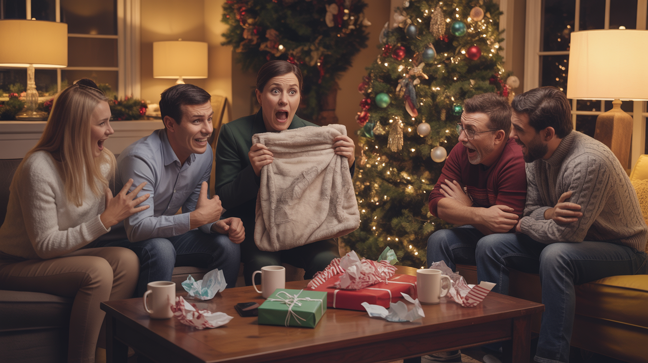 Christmas Party Gets Awkward After One Very Unusual Gift