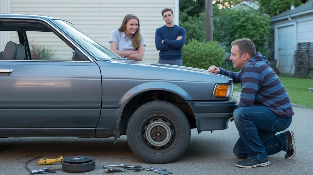 Dad Fixes Daughter’s Shaking Car After Boyfriend Delays, Boyfriend Says He “Undermined” Him