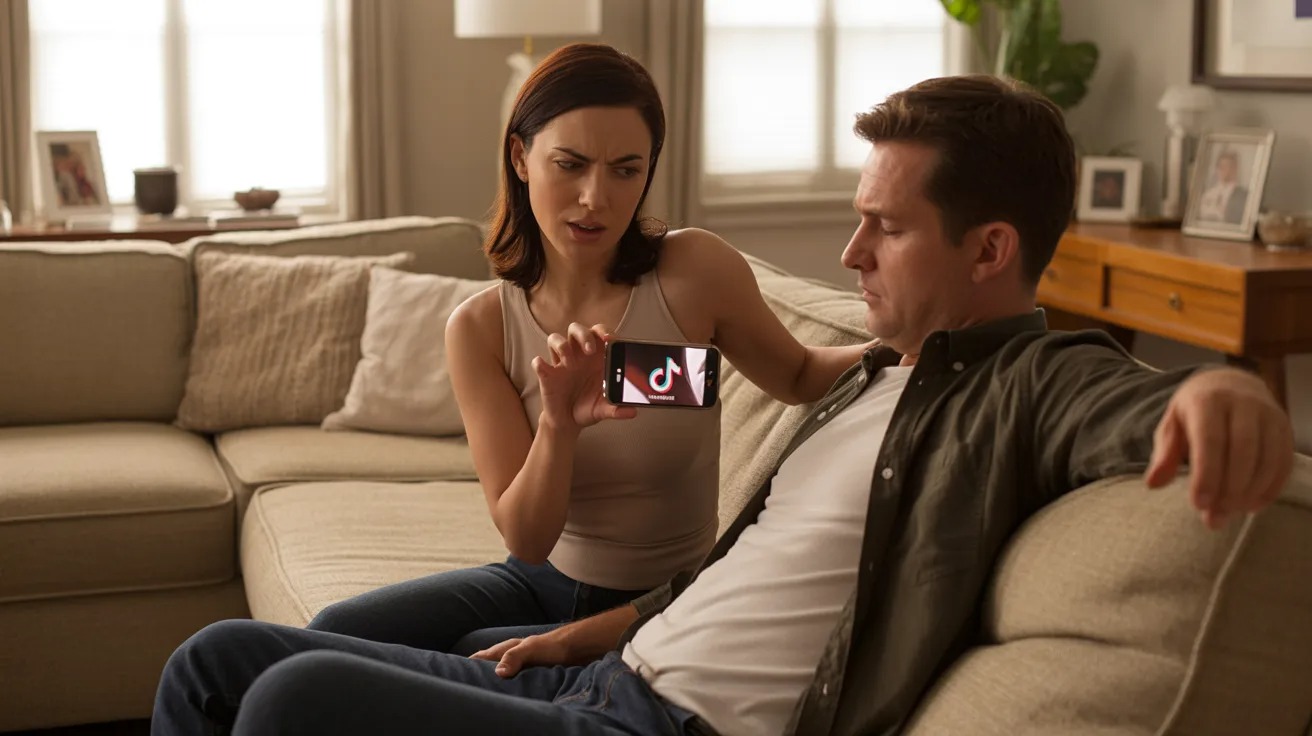 Woman Confronts Friend For Secretly Recording Her Husband For TikTok, Calls Her A 'Creepy Weirdo'