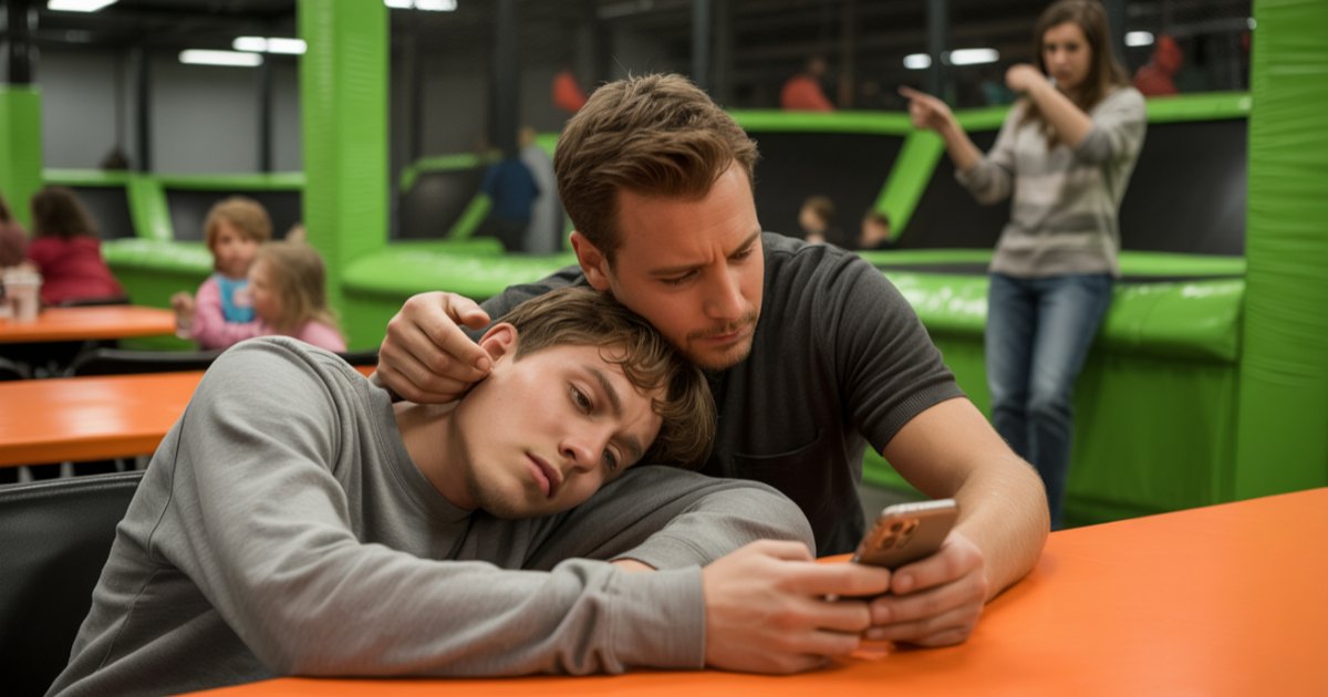 Parent Calls Out Dad For Comforting His Teen Son In Public, Completely Ignores The Kid’s Traumatic Past