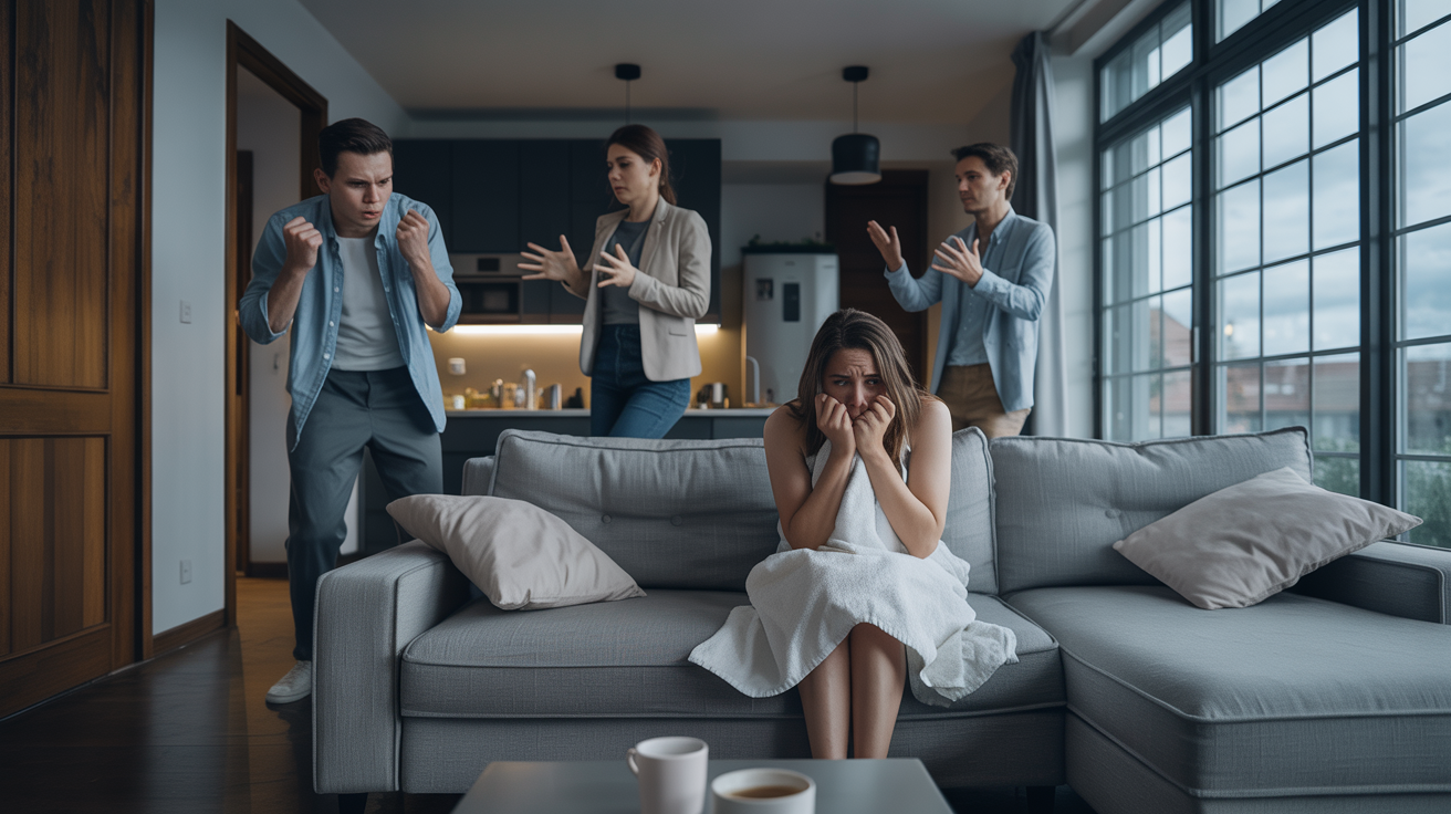 Boyfriend Loses His Temper After Girlfriend Faints And Friend Breaks Door To Help